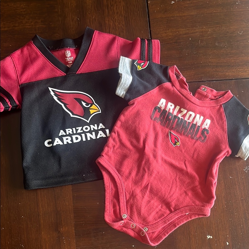 Kids Shirt and Onesie Set - Red and Black